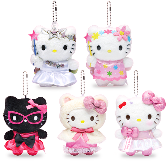 ハローキティ 50周年記念 ぬいぐるみチャーム 5体セット