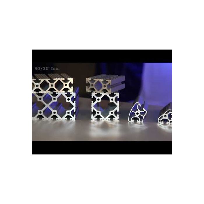 40-8020 | 80mm X 20mm T-Slotted Profile - Two Adjacent Open T-Slots