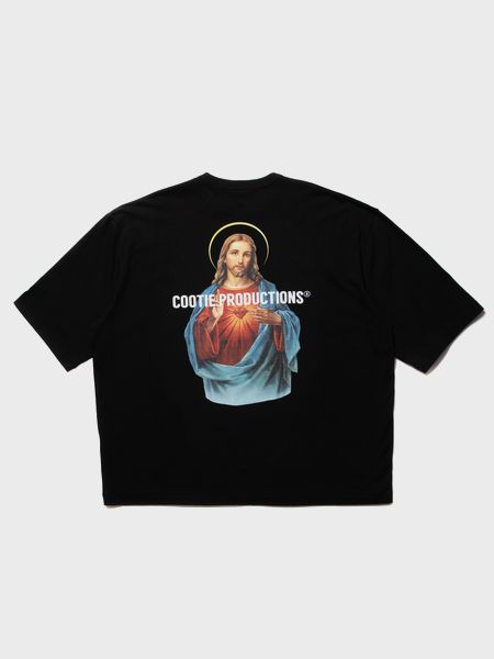 COOTIE / Print Oversized S/S Tee (JESUS) -Black- | 80-HACHIMARU-