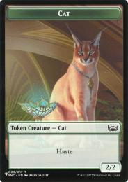 MTG オリジナル猫トークン 001)《猫トークン/Cat Token》[IKO] 白