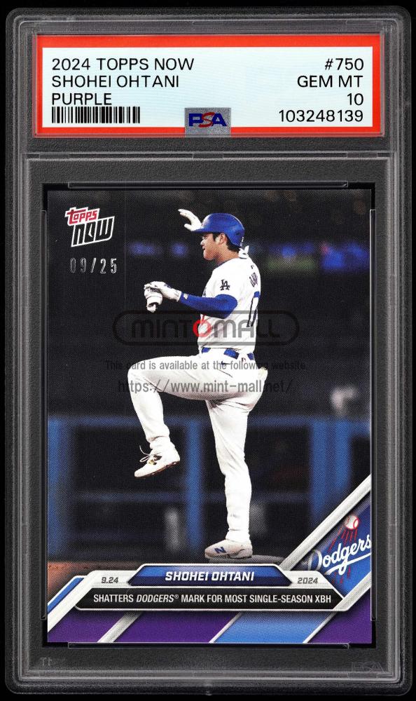 世界で1枚！ 大谷翔平 Topps now PSA10 パープルパラレル PSA10
