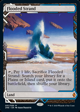 MTG 溢れかえる岸辺 Flooded Strand NM x4 ボーダーレス MTG 溢れ