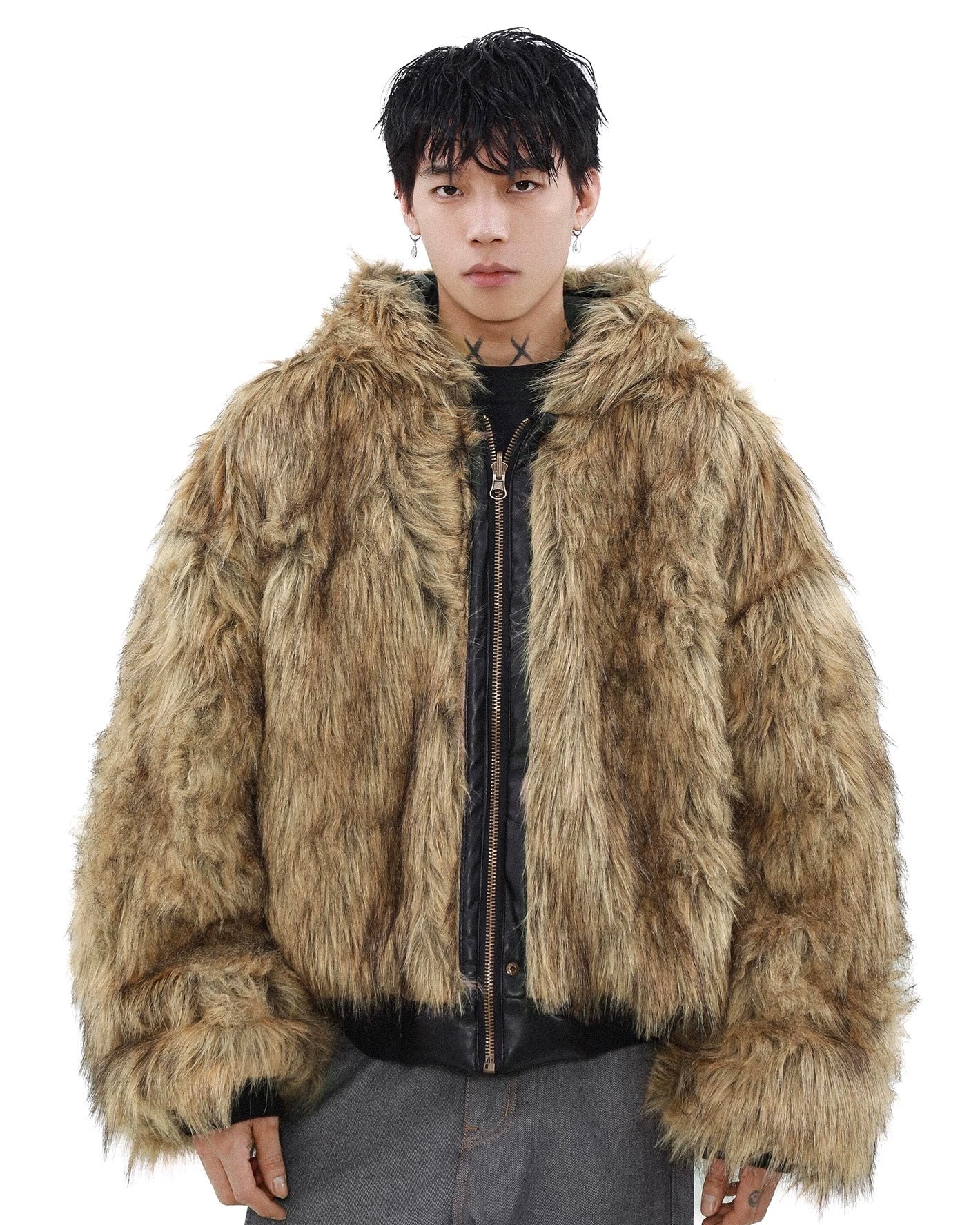 Reversible Fur Leather Bomber Jacket – Ninety-nine