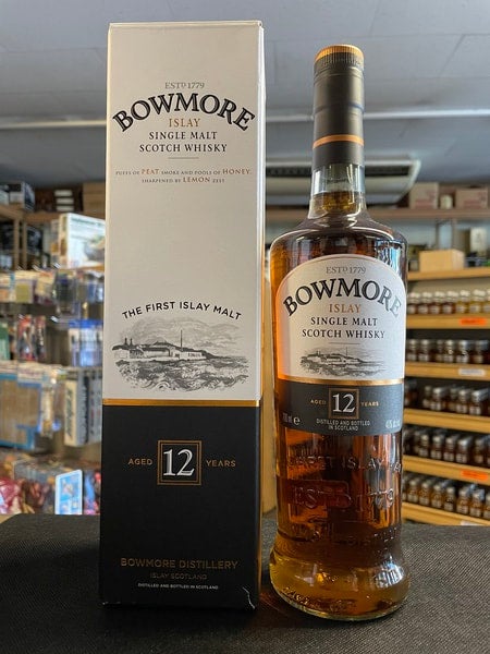ボウモア12年 ウイスキー旧ボトル 旧ラベル 蒸留所ラベル ボウモア