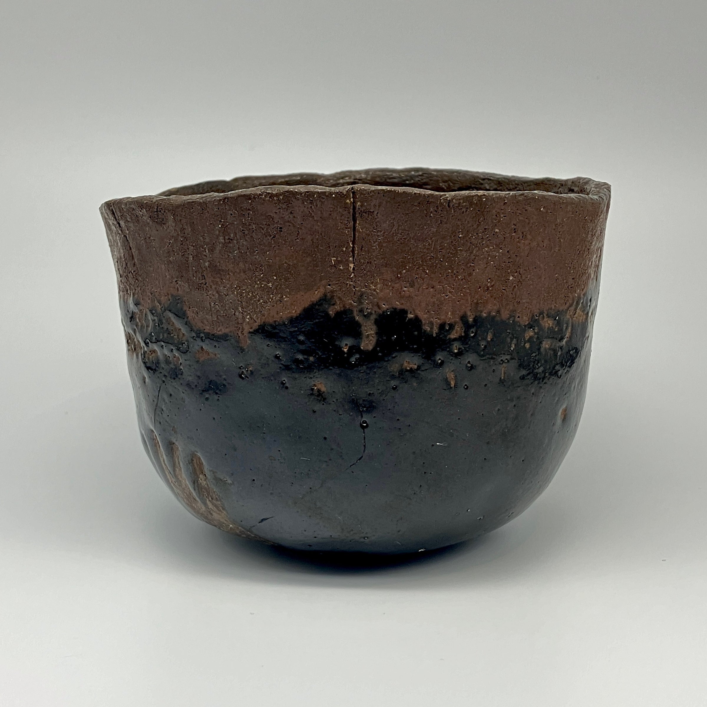 屋島焼 楽茶碗 箱なし M882 屋島焼 楽茶碗 箱なし M882