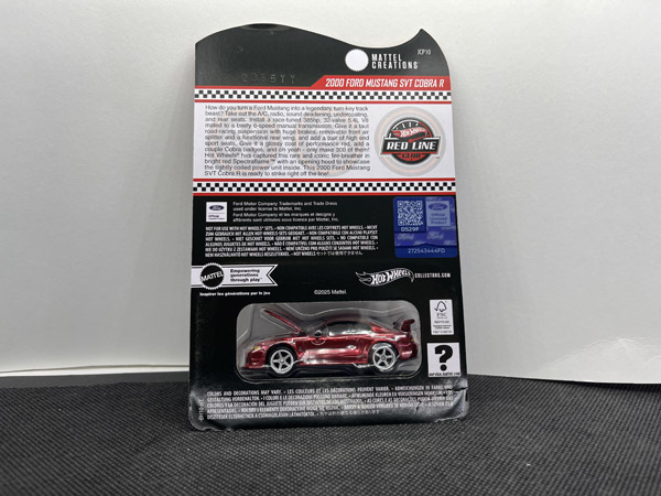 2025 Hot Wheels 2000 Ford Mustang SVT Cobra R RLC Exclusive
