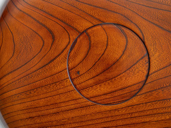 ふき漆 飾り盆40cm 木地挽き ふき漆 飾り盆40cm 木地挽き