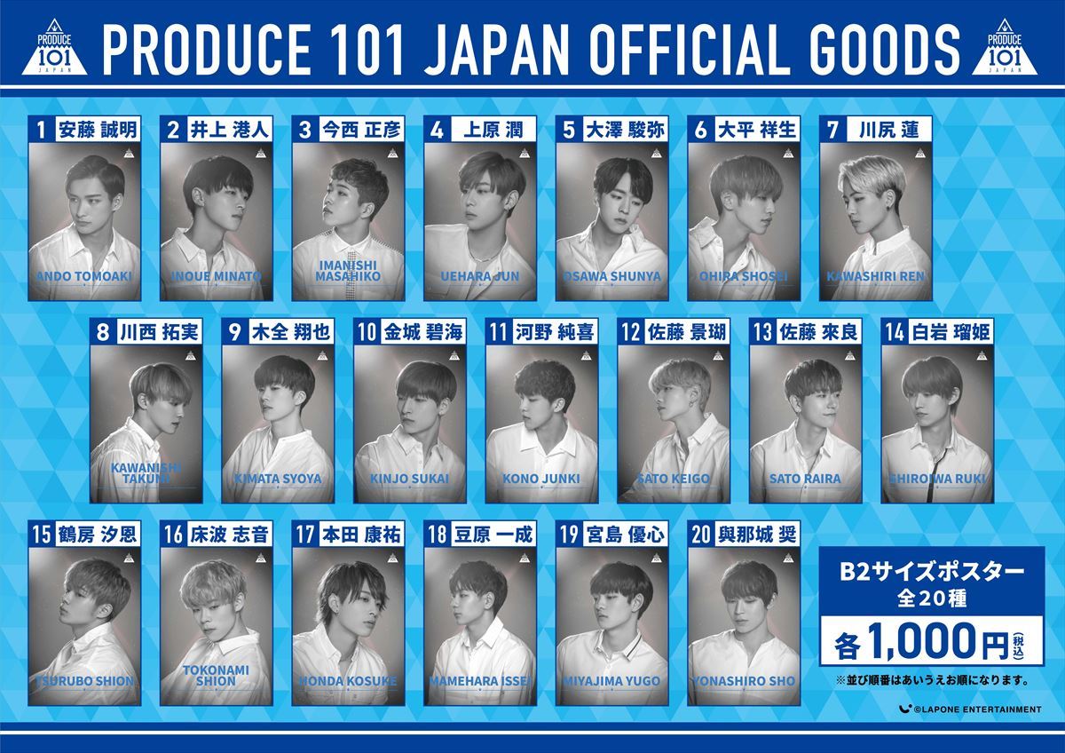 JO1 produce101JAPAN 限定生写真 グッズ JO1 produce101JAPAN 限定生