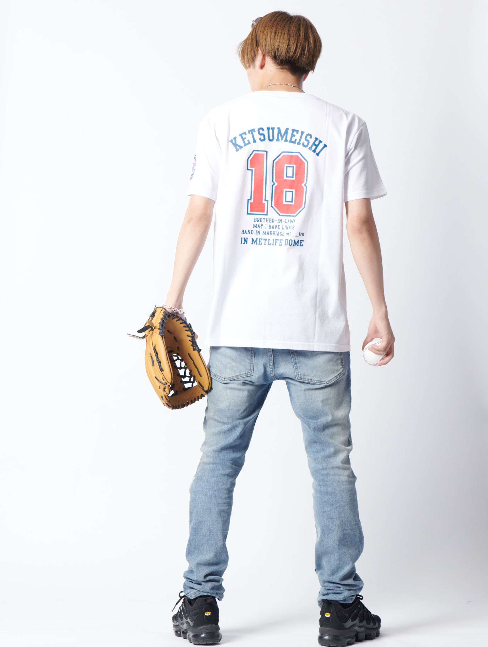 Baseball team TEE／WHITE| GOODS | ケツメイシ LIVE 2018 お義兄さん