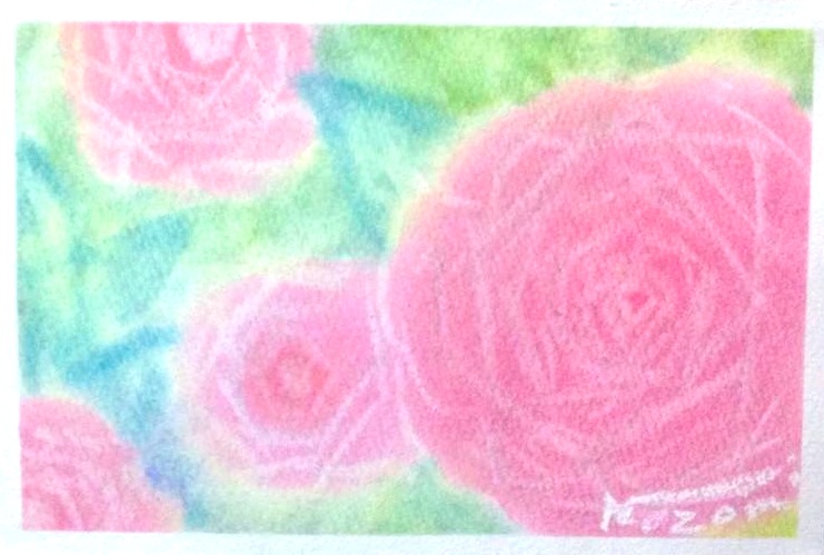 パステルアートの描き方【薔薇(バラ)】 | 3色パステルアート｜心理
