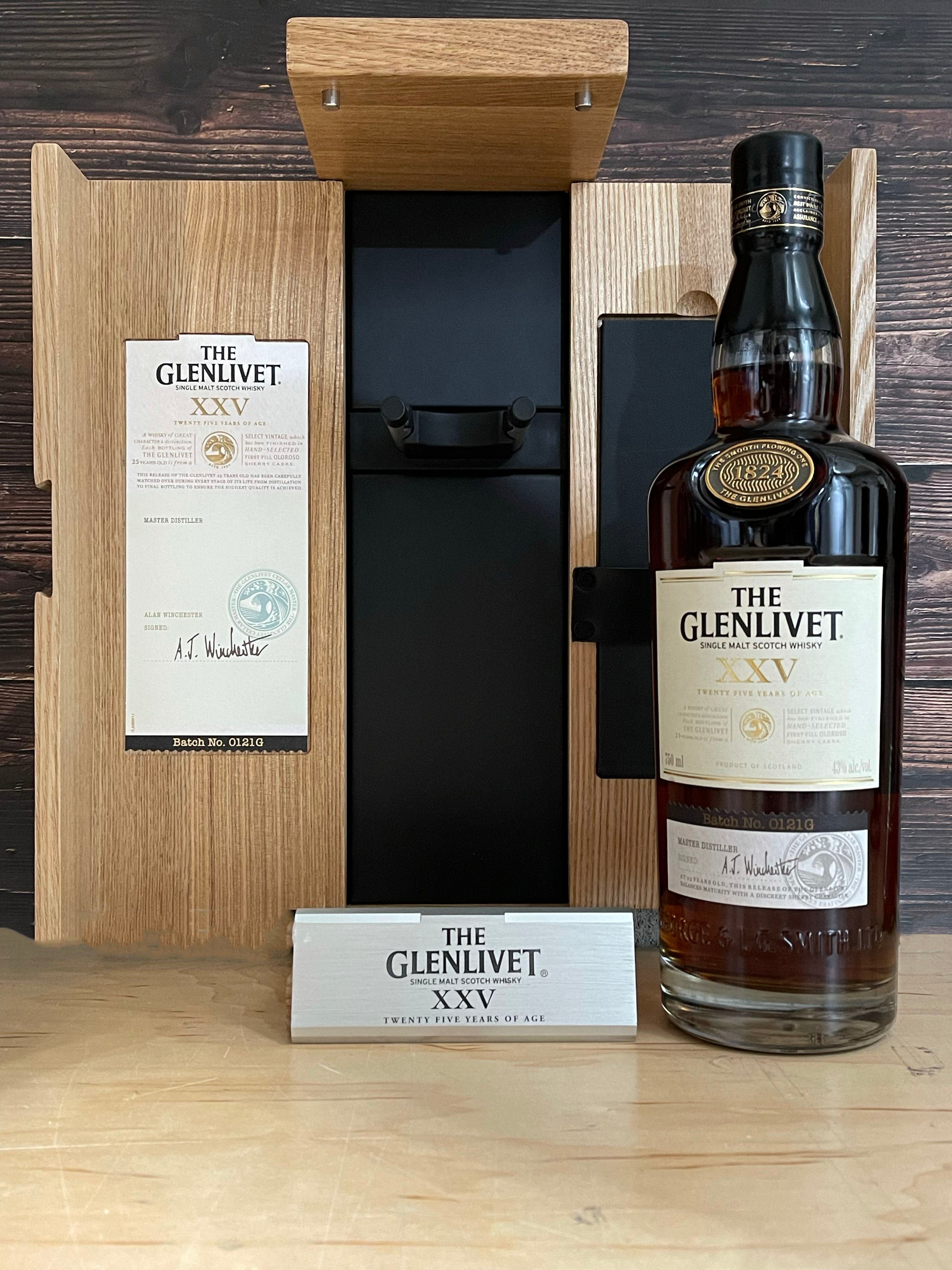 The Glenlivet XXV 25yr Single Malt Scotch Whisky W/ Gift Box