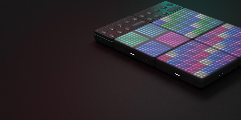 ROLI BLOCKS : 光るブロックで作るオンガク、小さくて手のひらサイズ
