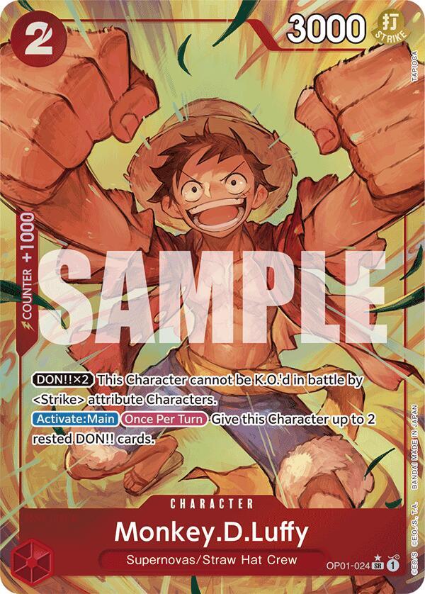 Monkey.D.Luffy (OP01-024) (Alternate Art) - Premium Booster -The