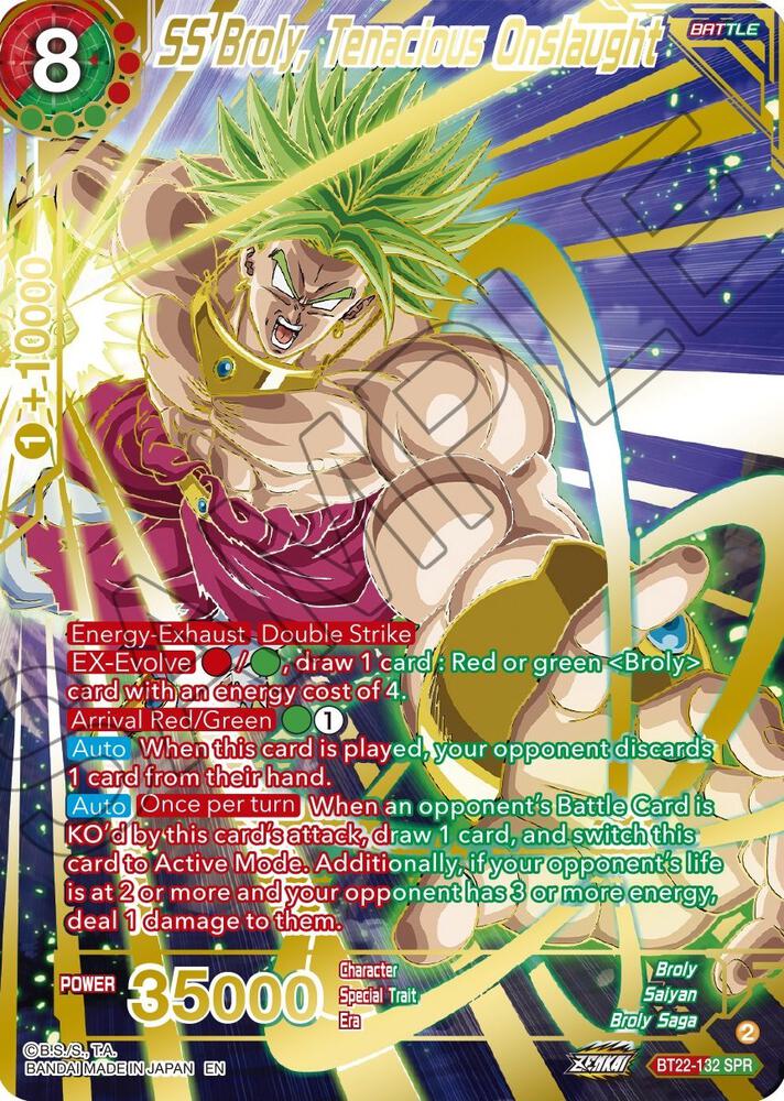 SS Broly, Tenacious Onslaught (SPR) - Critical Blow - Dragon Ball