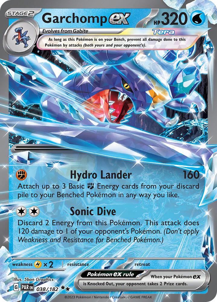 Garchomp ex - 038/182 - SV04: Paradox Rift - Pokemon - TCGplayer.com