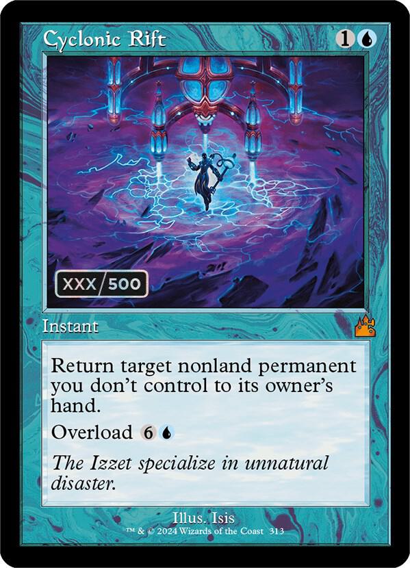 Cyclonic Rift (Retro Frame) (Serial Numbered) - Ravnica Remastered