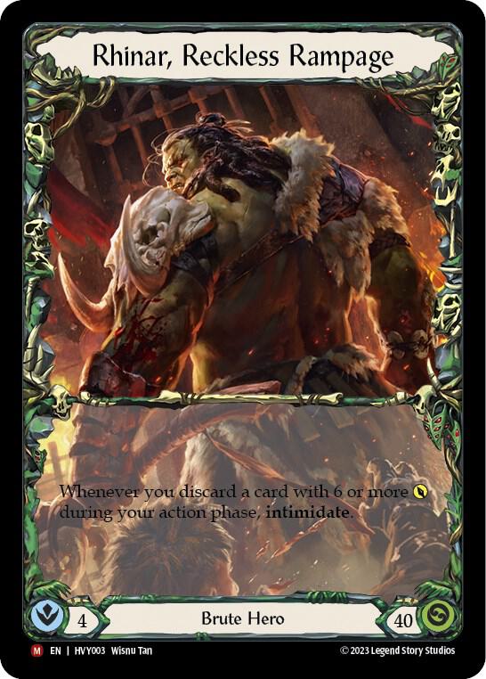 Rhinar, Reckless Rampage - Heavy Hitters - Flesh and Blood TCG