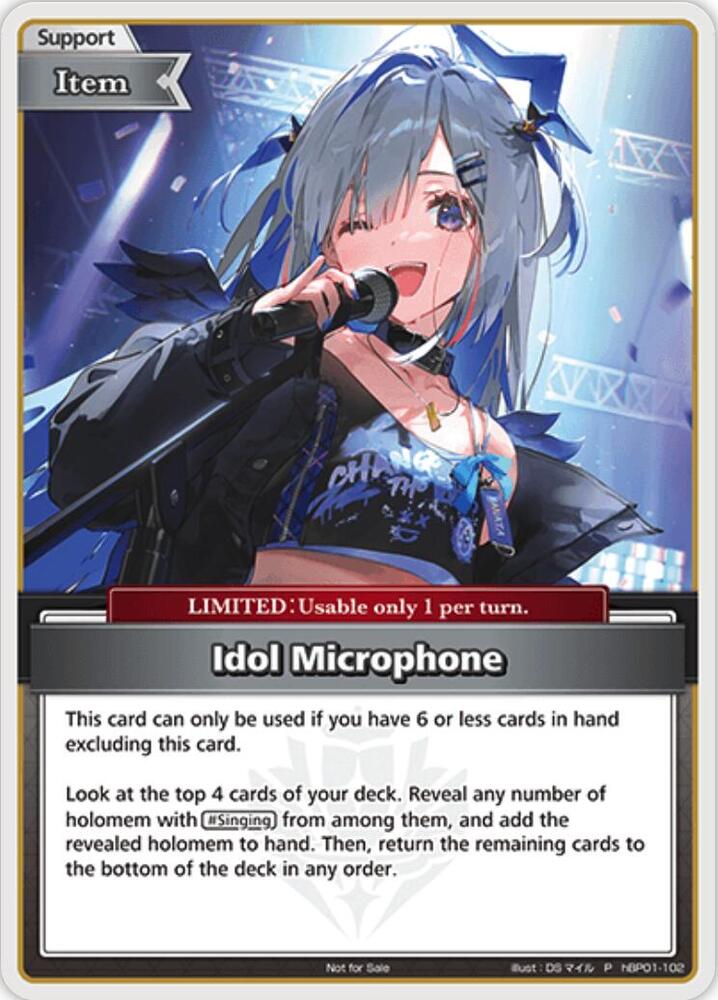 hololive OFFICIAL CARD GAME hBP01-102[P]：アイドルマイク(新規