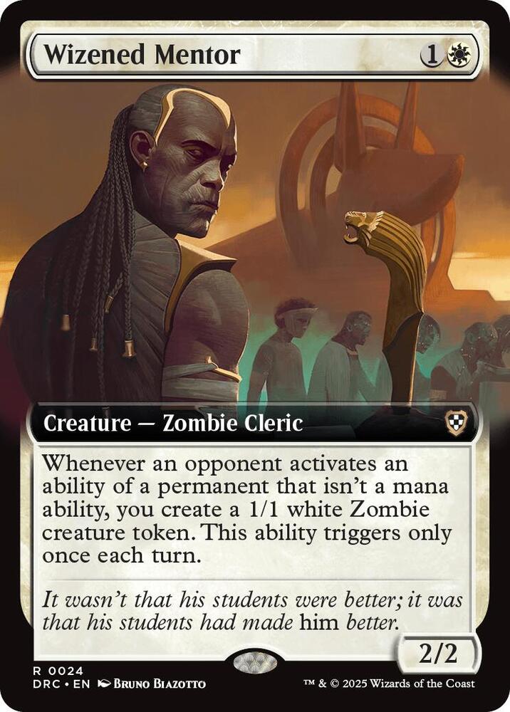 Wizened Mentor (Extended Art) - Commander: Aetherdrift - Magic