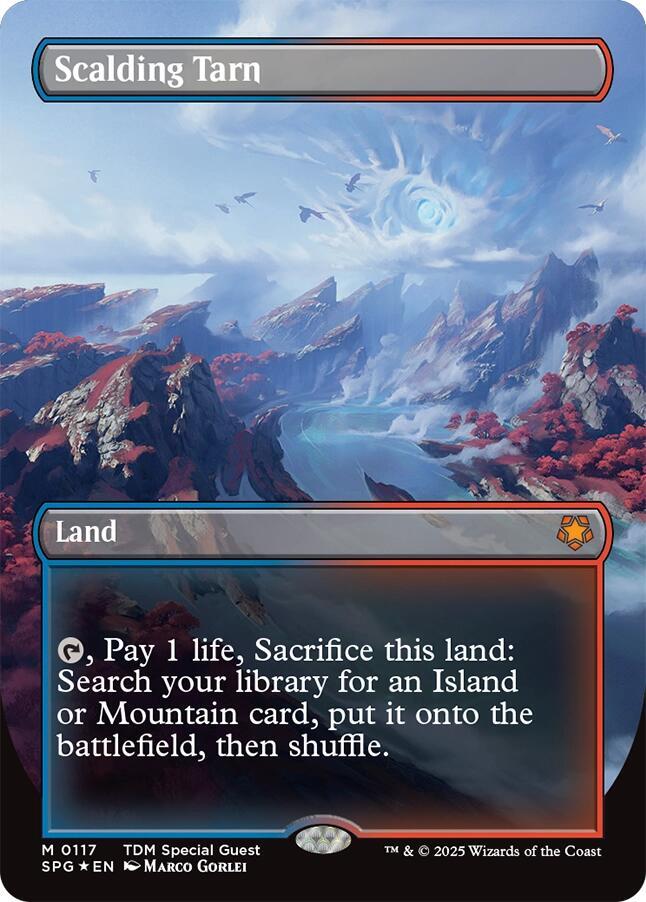 Scalding Tarn (Borderless) (Dragonscale Foil) - Special Guests