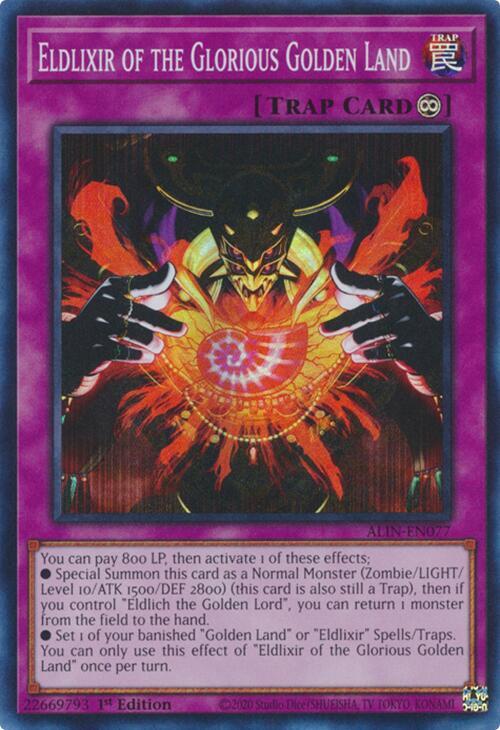 Eldlixir of the Glorious Golden Land - Alliance Insight - YuGiOh