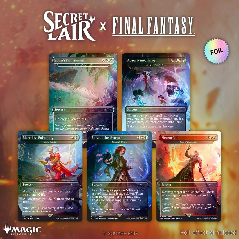 Secret Lair x FINAL FANTASY: Game Over - Rainbow Foil Edition