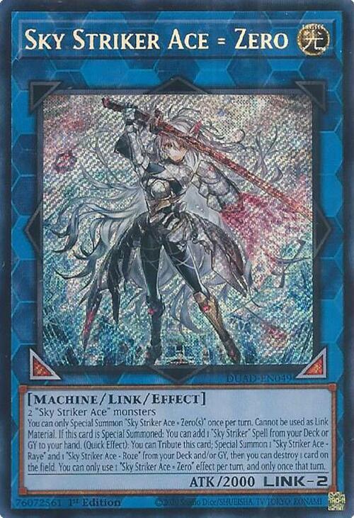 Sky Striker Ace = Zero - Duelist's Advance - YuGiOh - TCGplayer.com