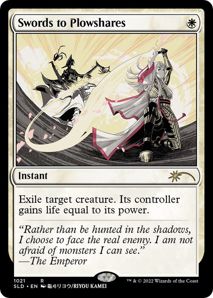 4枚 剣を鍬に/Swords to Plowshares SLD 4枚 剣を鍬に/Swords to