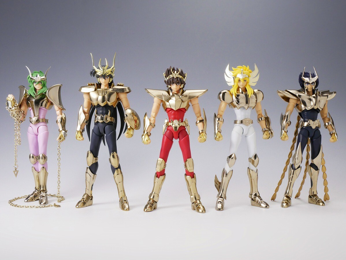 開封品・一部欠品、変色あり】聖闘士聖衣神話EX 新生青銅聖闘士5人