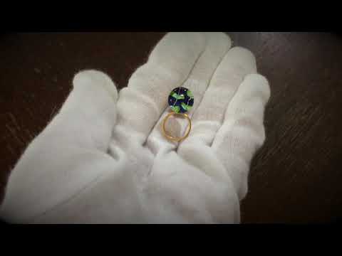 メガネホルダーピンブローチ 青 つるくさ 金 – TAMARUSAN