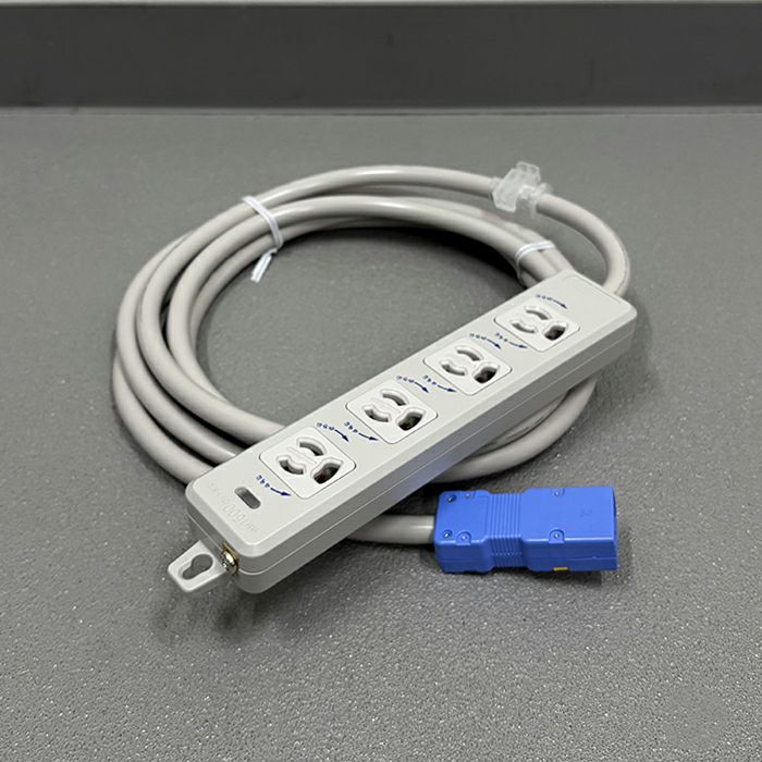 MR7904NT3 明工社 横形OA用抜け止め接地タップ 4個口 VCTF3mハーネス