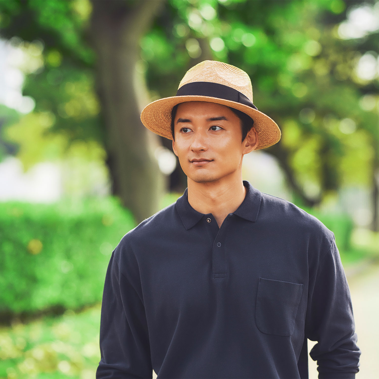 BROOKES BOSWELL つば広 麦わら帽子【19】 BROOKES BOSWELL つば広