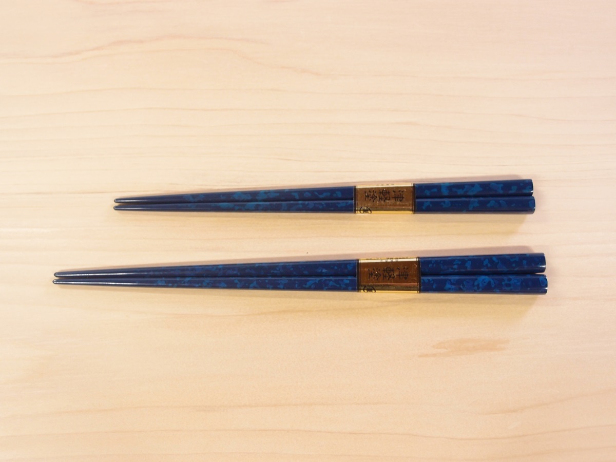 CPS-5011] 津軽塗箸 ロイヤルブルー | 津軽塗たなか オンラインストア