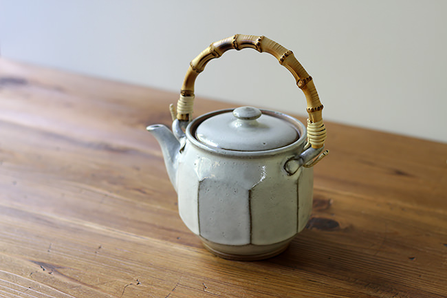 丸八窯】土瓶/中/面取/白 | 【丹波のイロドリ】丹波焼(陶器)の公式通販