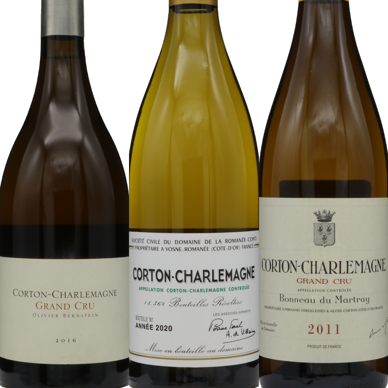 有名生産者コルトンシャルルマーニュ・グランクリュ3本セット | T&C