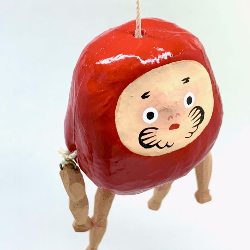 張子] ヤチコダルマ／ぶらぶら達磨（赤） - 旅猫雑貨店オンライン ｜ 通販