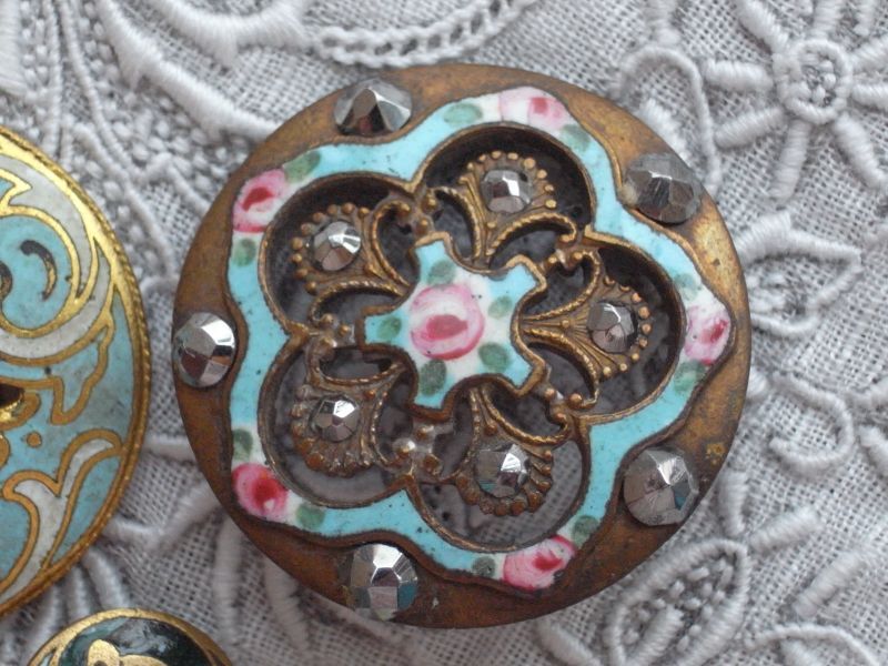 フランスアンティーク エナメルボタンアソード A - テーブルB