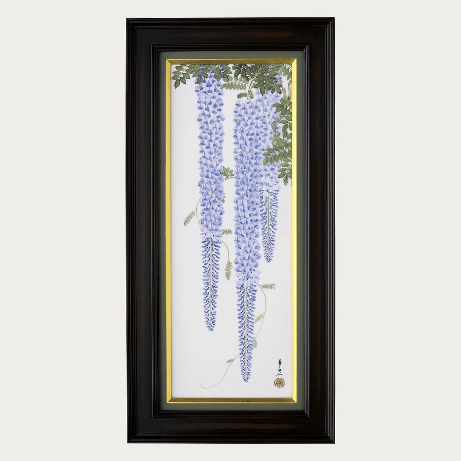 大倉陶園 アートフレーム 陶額 リラの精 陶器 壁掛け 壁飾り 大倉陶園