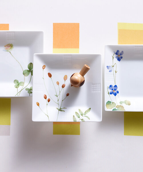 あづまの路 15.5cmプレートセット(5枚)(絵変り) | ノリタケ食器公式