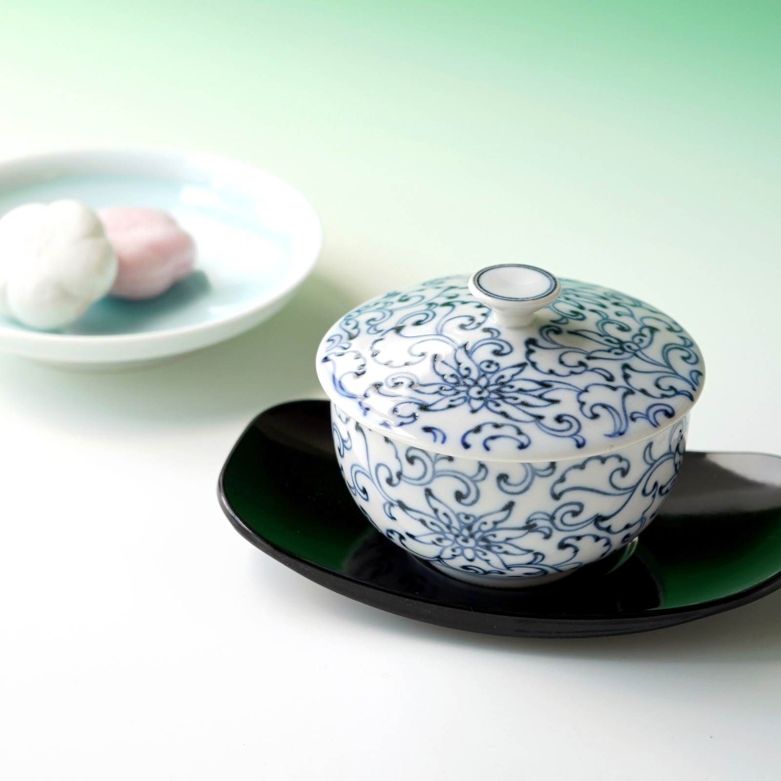 売茶】煎茶道具セット急須グリン玉煎茶碗建水湯冷し茶入5客売茶翁