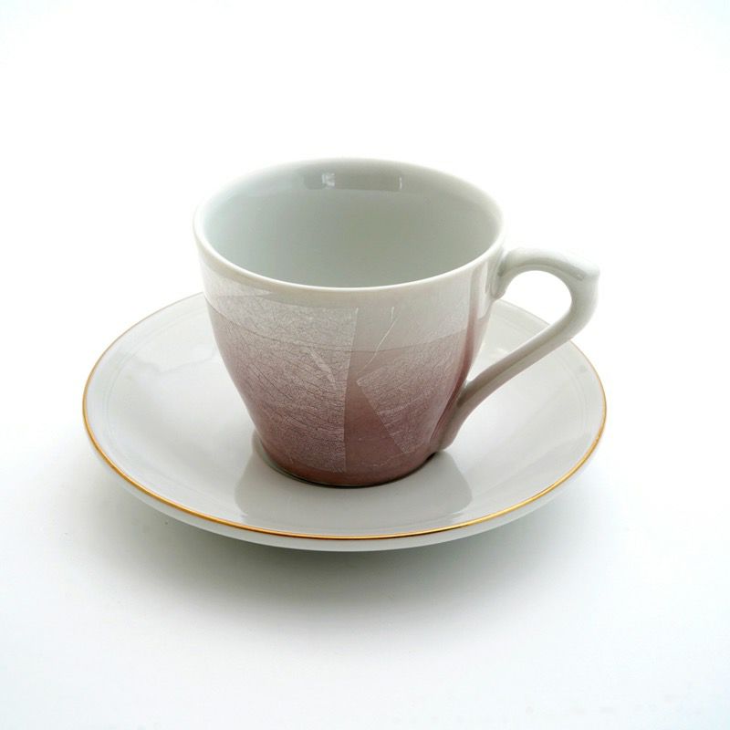 西浦焼 釉下彩銀装大皿 西浦焼 釉下彩銀装大皿