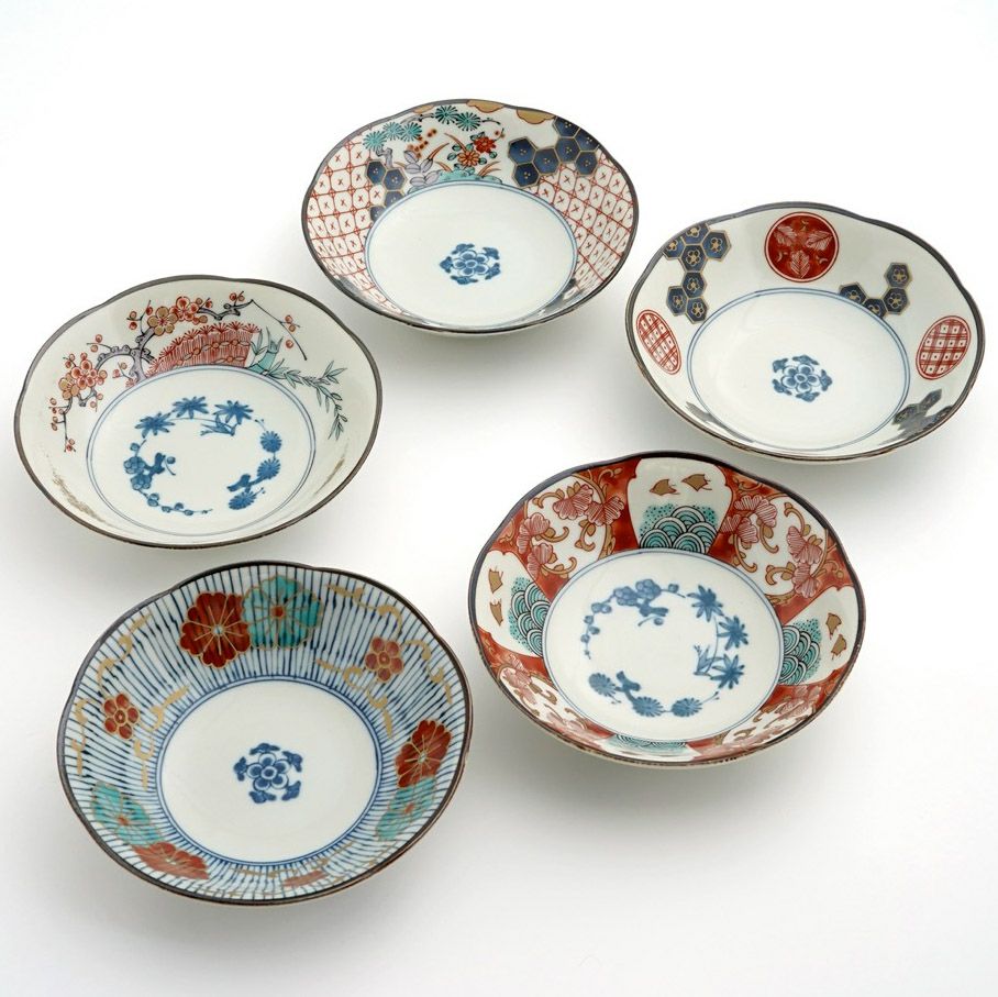 美濃焼セール 【美濃焼SALE】染錦古伊万里 中鉢揃〈5個〉 |皿や鉢など