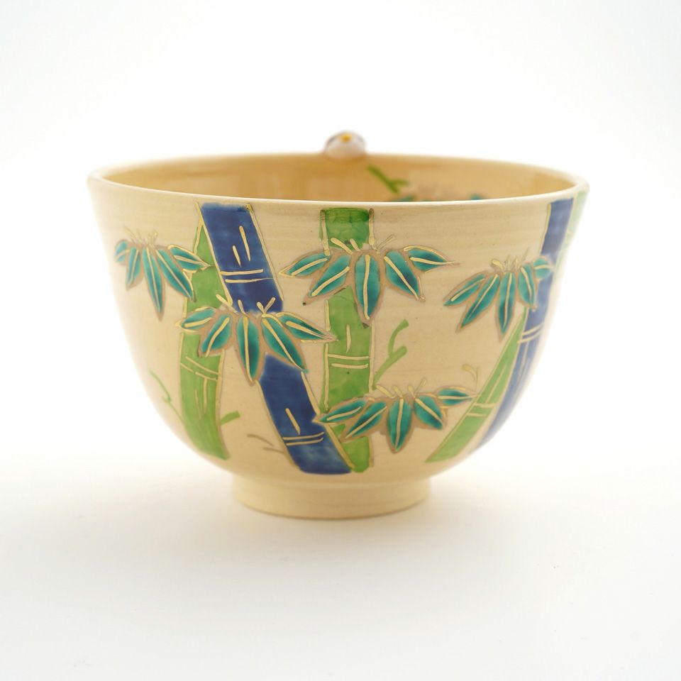 清水焼飯茶碗・手描き・