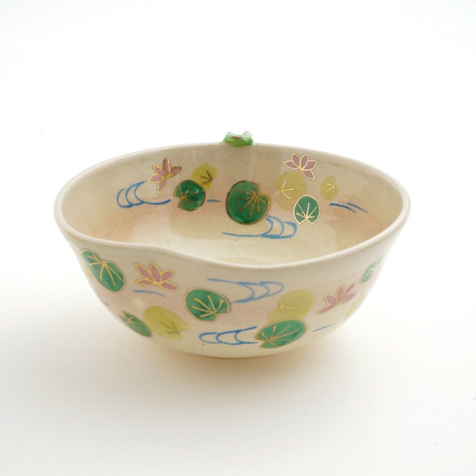 京焼・清水焼 抹茶碗 【京焼・清水焼】扇面四季草花 抹茶碗〈1個〉 |皿