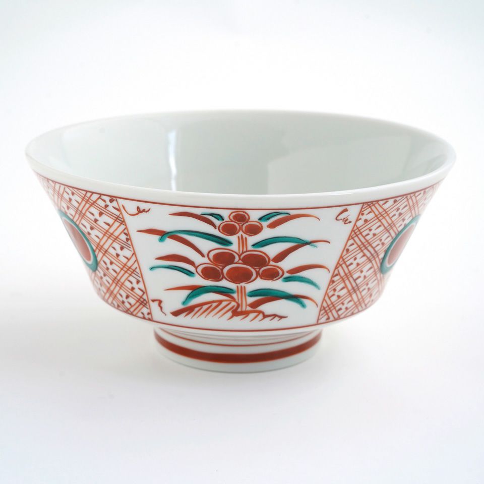 九谷焼 伝統柄 【九谷焼】丼・赤絵〈1個〉 |皿や鉢など和食器の通販は