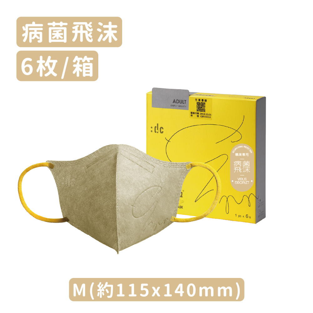 dc 3D立体マスク 6枚｜飛沫対策 N99 微粒子カット PM2.5対応 洗える