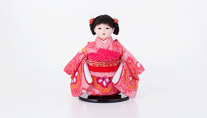 日本人形 市松人形女の子 高さ約90㎝ 春峯齊謹製？ 台座支柱