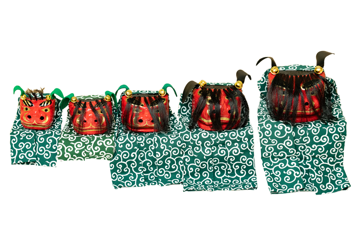 獅子頭 各種サイズ – 田井民芸