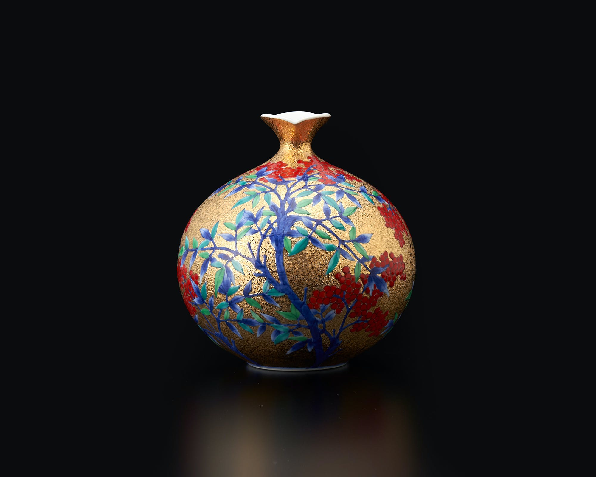 多色陶器花瓶 馬と武士のデザイン Despots(デスポッツ) Vintage