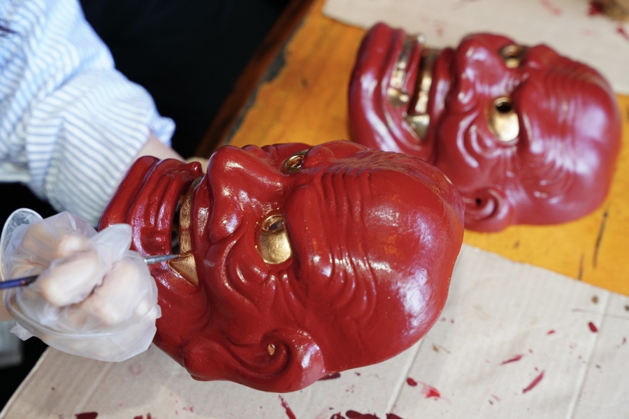 神楽面の彩色体験 | おすすめツアー体験 | 高千穂町観光協会【公式